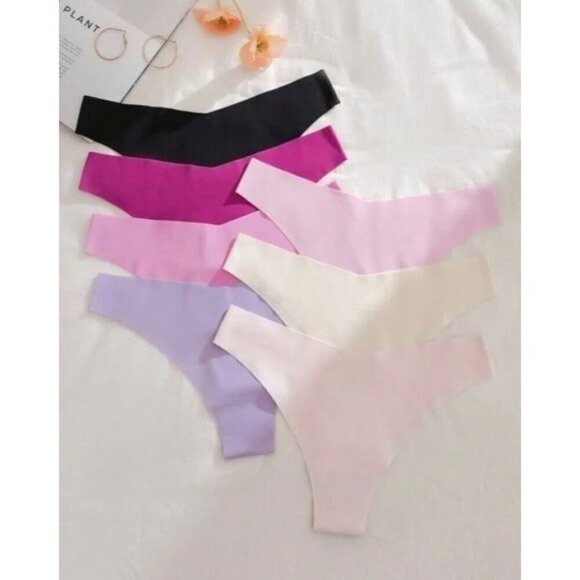 Pack 7pcs Multi-Colored Adhesive Bikini Sexy Triangle Lingerie - Picture 1 of 4